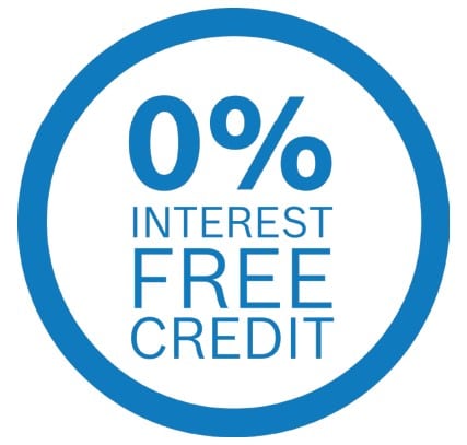 0% interest free credit image